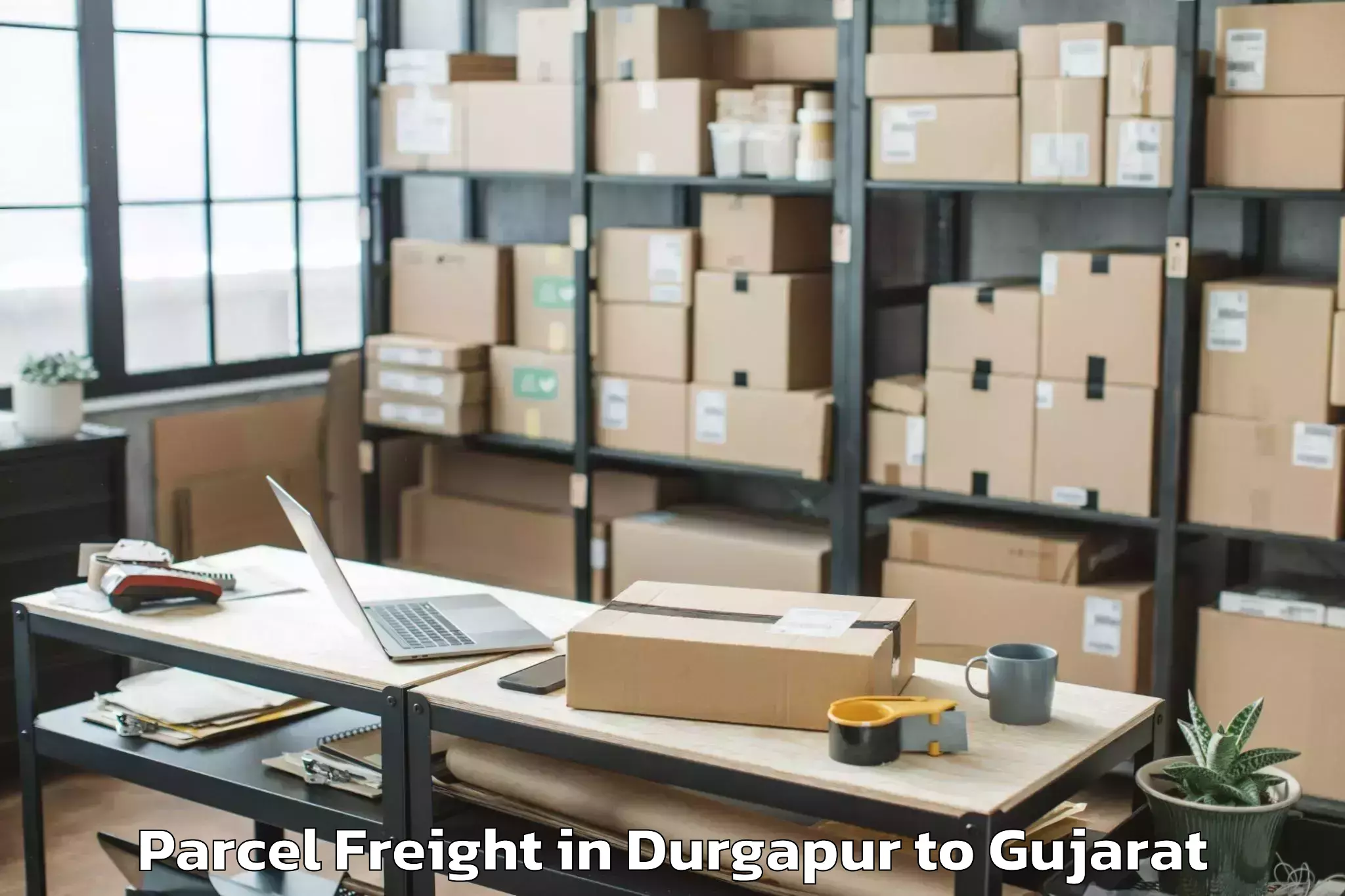 Book Durgapur to Jhulasan Parcel Freight Online